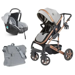 سرويس كالسكه سه تکه اسپرینگ اسپيدا Bronze gray