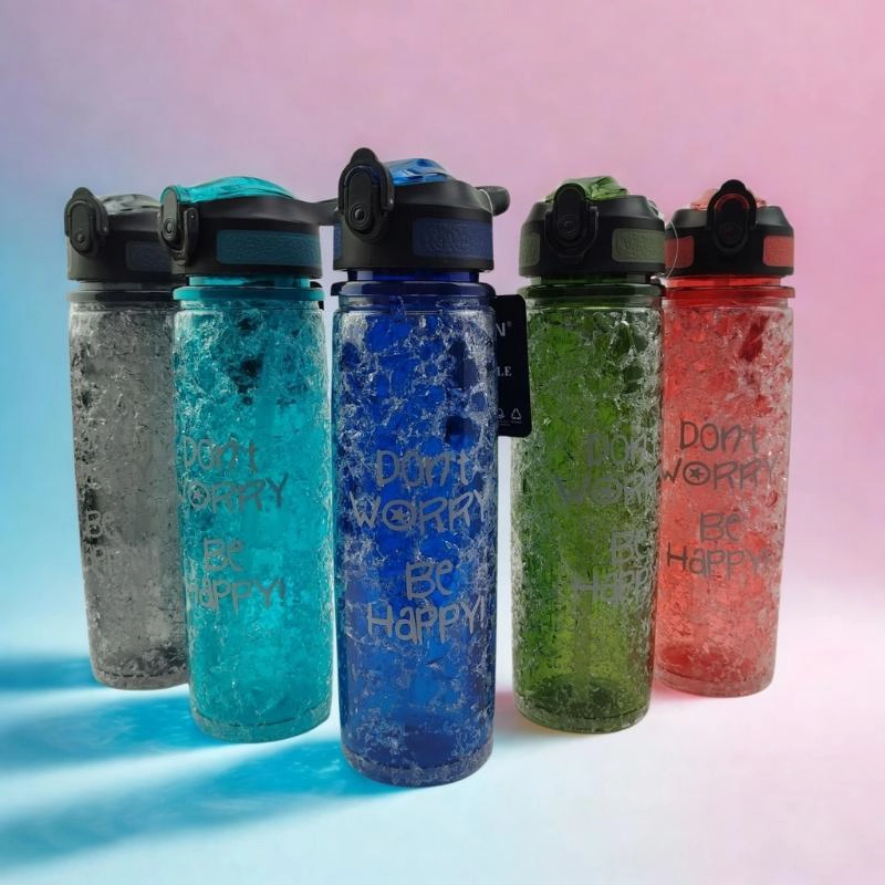 قمقمه نیم لیتری طرح شیشه تَرک دار