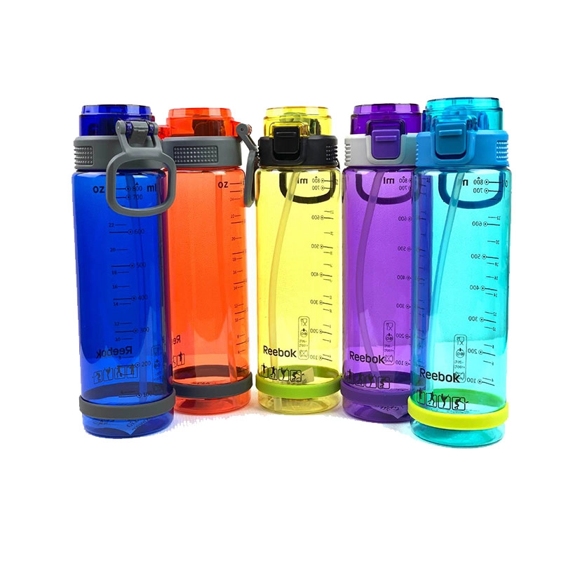 قمقمه ورزشی ریباک نی دار شفاف 700 میلی لیتر