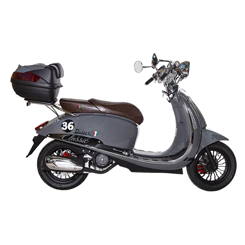 موتورسیکلت دلتا 170 طرح وسپا کلاسیک باکسدار ترمز دیسکی ABS کیلس دزدگیر دار Gray