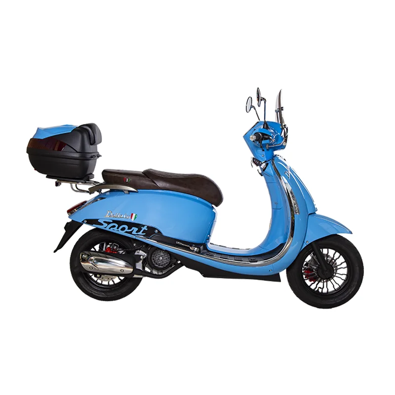 موتورسیکلت دلتا 170 طرح وسپا اسپرت باکسدار ترمز دیسکی ABS کیلس دزدگیر دار blue