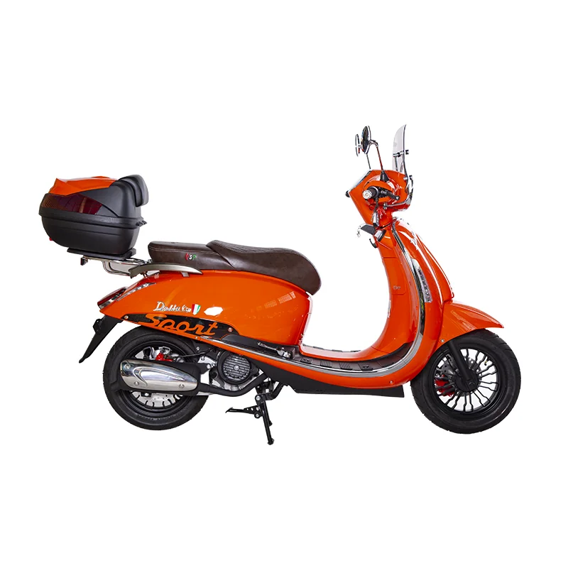 موتورسیکلت دلتا 170 طرح وسپا اسپرت باکسدار ترمز دیسکی ABS کیلس دزدگیر دار Orange