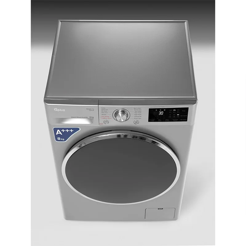 ماشین لباسشویی 8 کیلویی جی پلاس مدل GWM-R88.KTL Silver