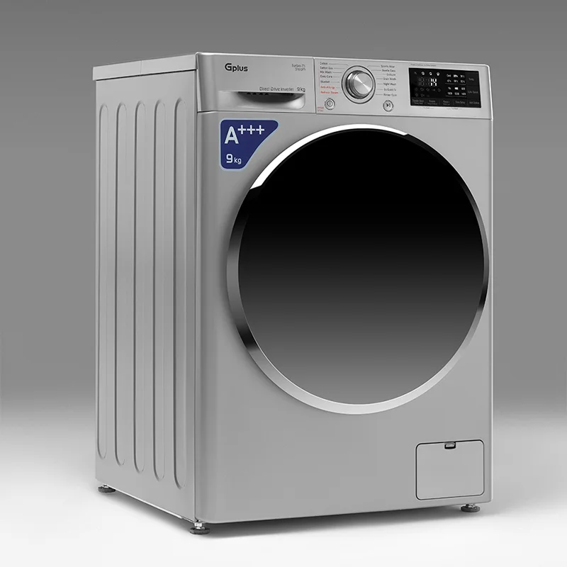ماشین لباسشویی 9 کیلویی جی پلاس مدل GWM-R99.KTL Silver