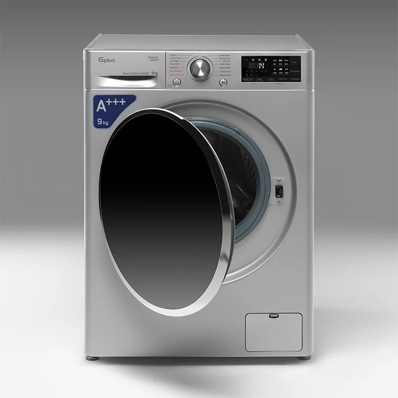 ماشین لباسشویی 9 کیلویی جی پلاس مدل GWM-R99.KTL Silver