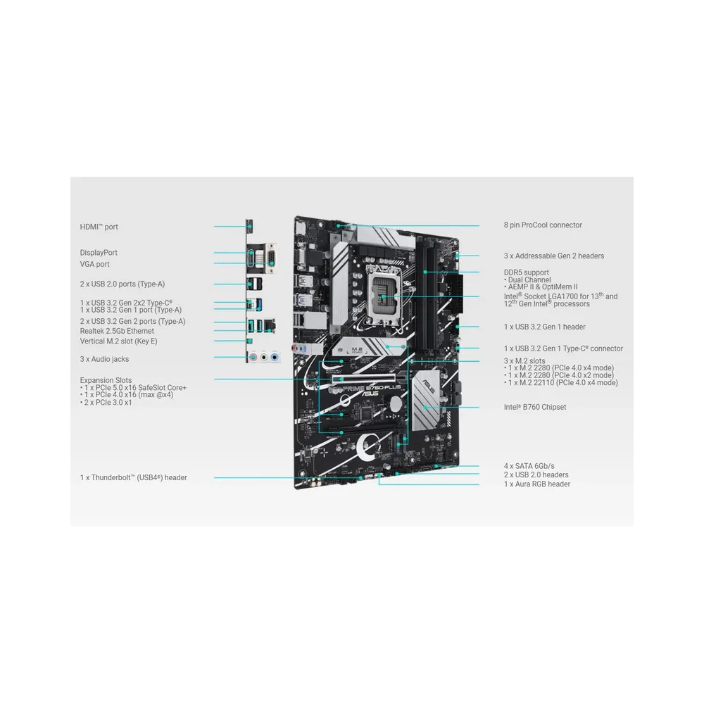 مادربرد ایسوس مدل PRIME B760-PLUS