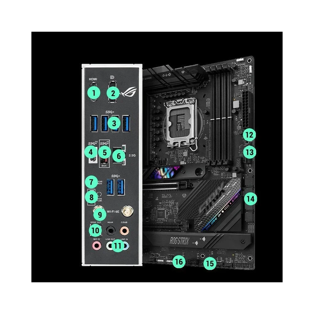 مادربرد ایسوس مدل ROG STRIX B760-F GAMING WIFI
