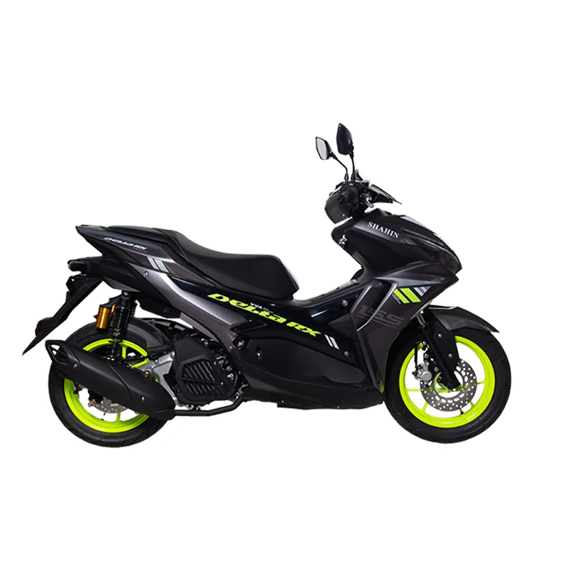 موتورسیکلت دلتا 155 طرح آیروکس (TX) ترمز دیسکی ABS آب خنک idling کیلس دزدگیر دار Black Gray