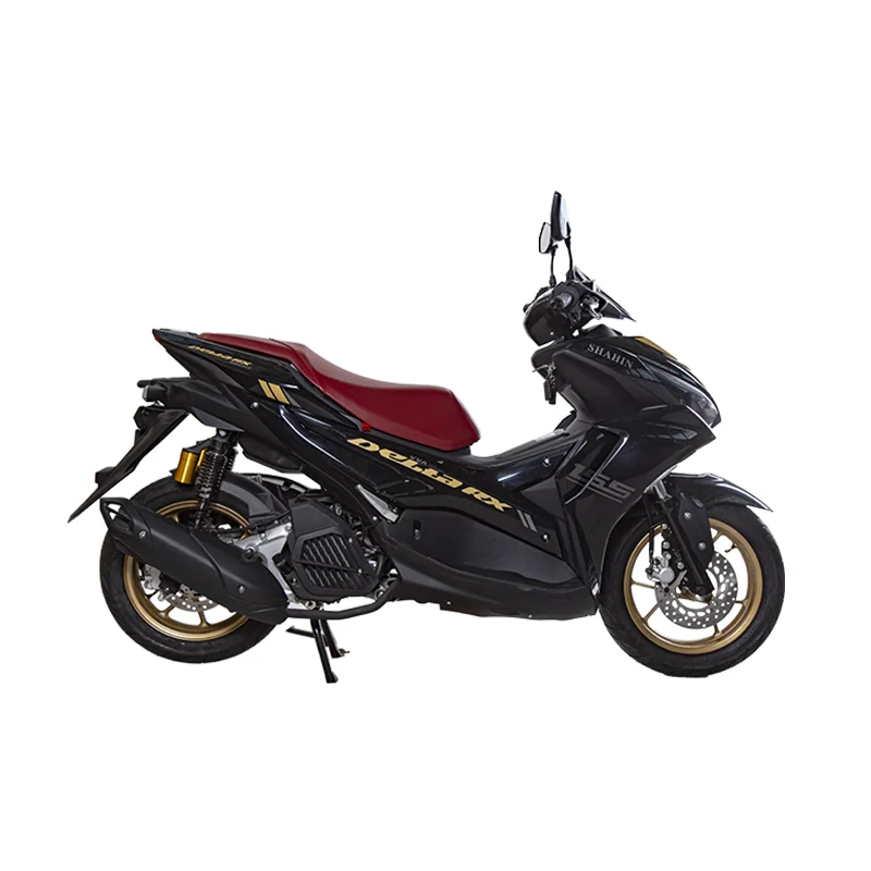 موتورسیکلت دلتا 155 طرح آیروکس (TX) ترمز دیسکی ABS آب خنک idling کیلس دزدگیر دار Black