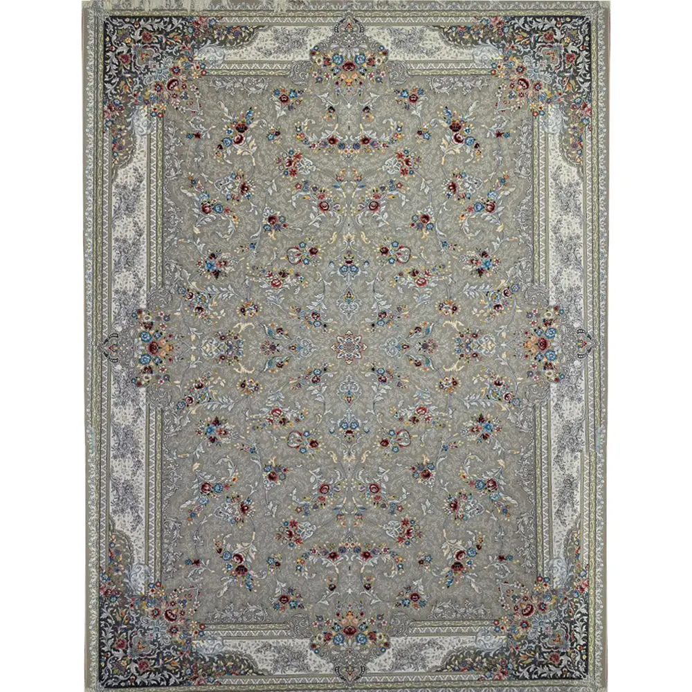 فرش 700 شانه آکرلیک تراکم 2550 کمیل مدل دیبا رنگ زمینه فیلی