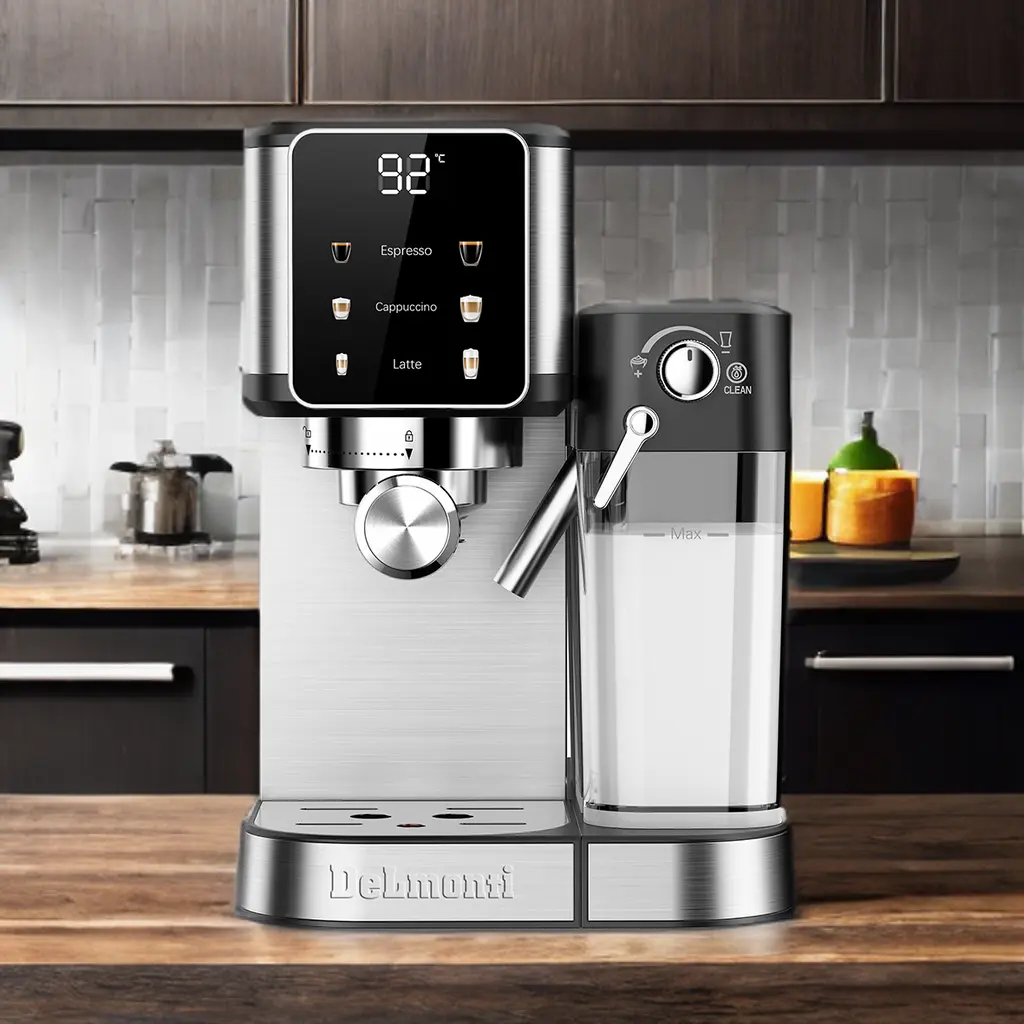 اسپرسو ساز 4 کاره دلمونتی DL 630 همراه محفظه شیر