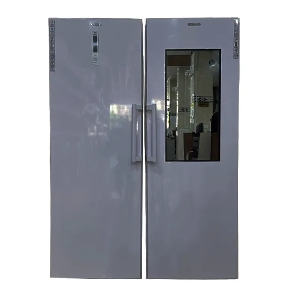 یخچال فریزر دوقلو دونار مدل D21-GLASS DOOR-K-01 درب شیشه ای یخساز دستی