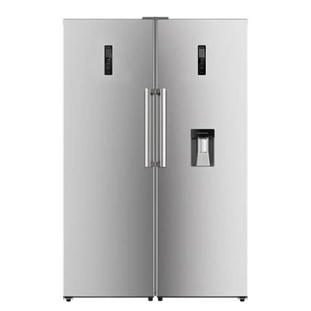 یخچال فریزر دوقلو جی پلاس مدل GRF-P2735Lw/s نقره ای آبریز دار