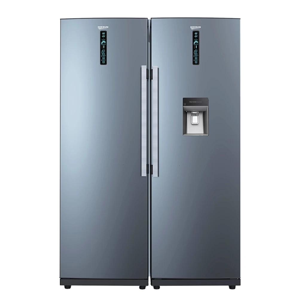 یخچال فریزر دوقلو نیکسان مدل NFR6020DN/I-ICE یخساز اتوماتیک داخلی آبریزدار، اینورتردار