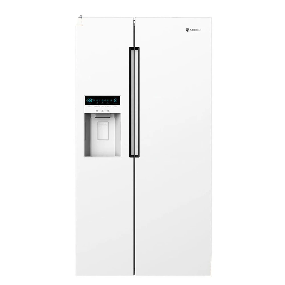 یخچال فریزر ساید بای ساید اسنوا سری هارمونی مدل S1Di-S100-W/S (نوژا) یخساز اتوماتیک بیرونی آبریز اتوماتیک