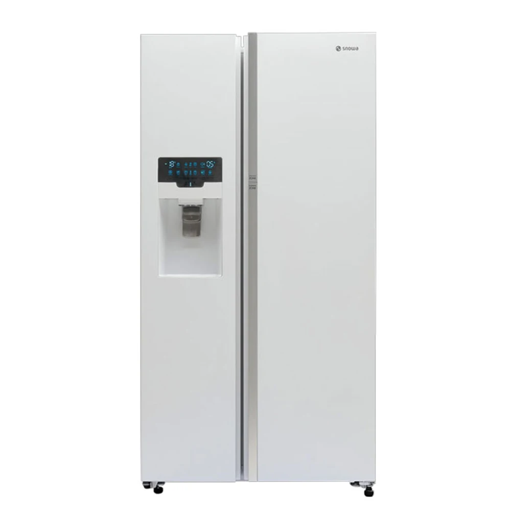 یخچال فریزر ساید بای ساید اسنوا سری فرنیا گالری مدل S3Di-S100W/S یخساز اتوماتیک بیرونی آبریز اتوماتیک