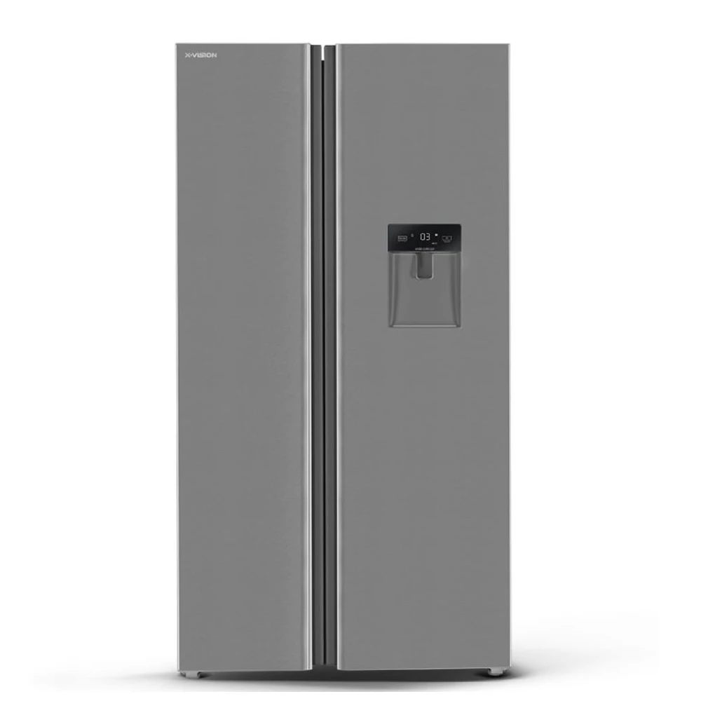 یخچال فریزر ساید بای ساید ایکس ویژن مدل TS552-ASD یخساز دستی آبریز دار
