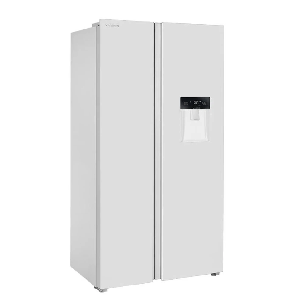 یخچال فریزر ساید بای ساید ایکس ویژن مدل TS552-AWD سفید یخساز دستی آبریز دار