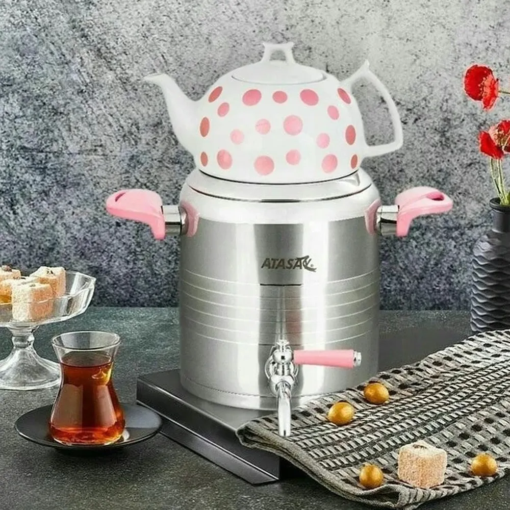 کتری و قوری 4 لیتری آتاسای Pink