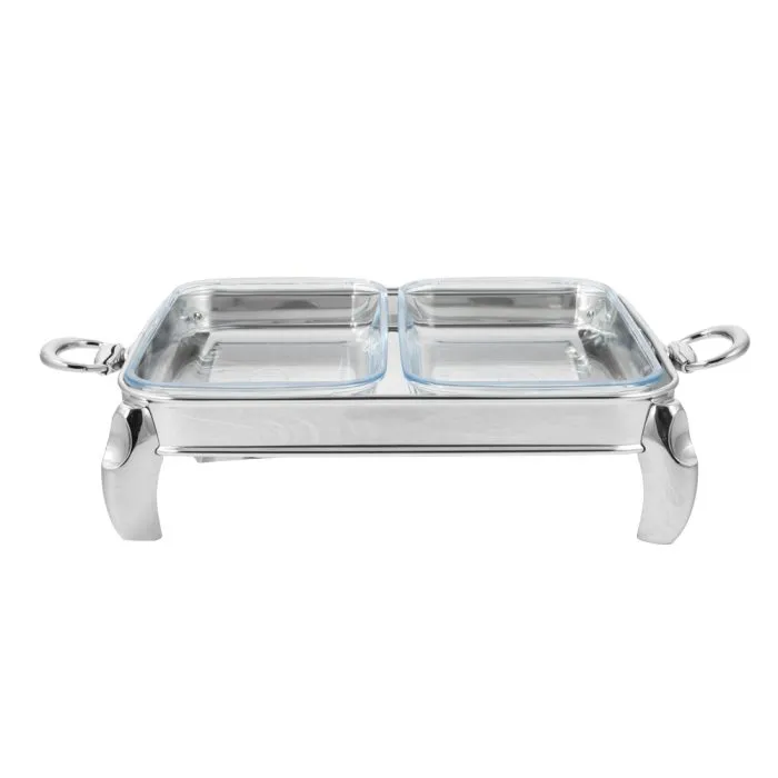 سوفله دوقلو مستطیل ام جی اس کد OW3104G Silver