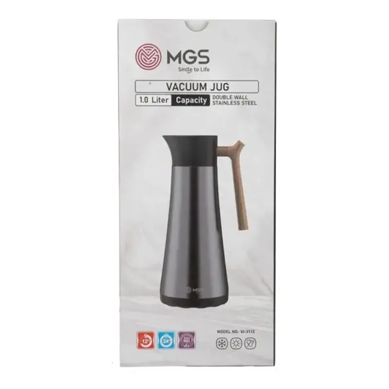 فلاسک دسته چوبی ام جی اس 1 لیتر مدل VJ-3112
