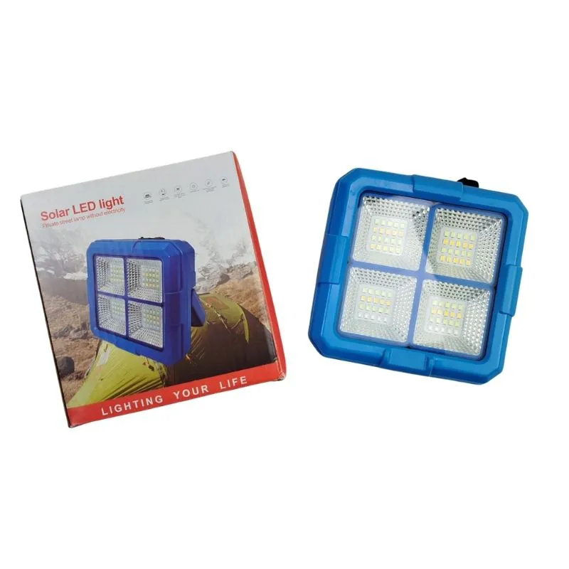 چراغ پنل خورشیدی LED چهار پنله مدل G66