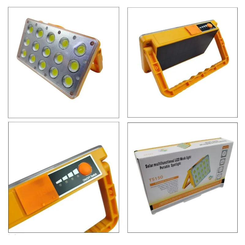 پروژکتور شارژی خورشیدی LED مدل TS150 چندکاره