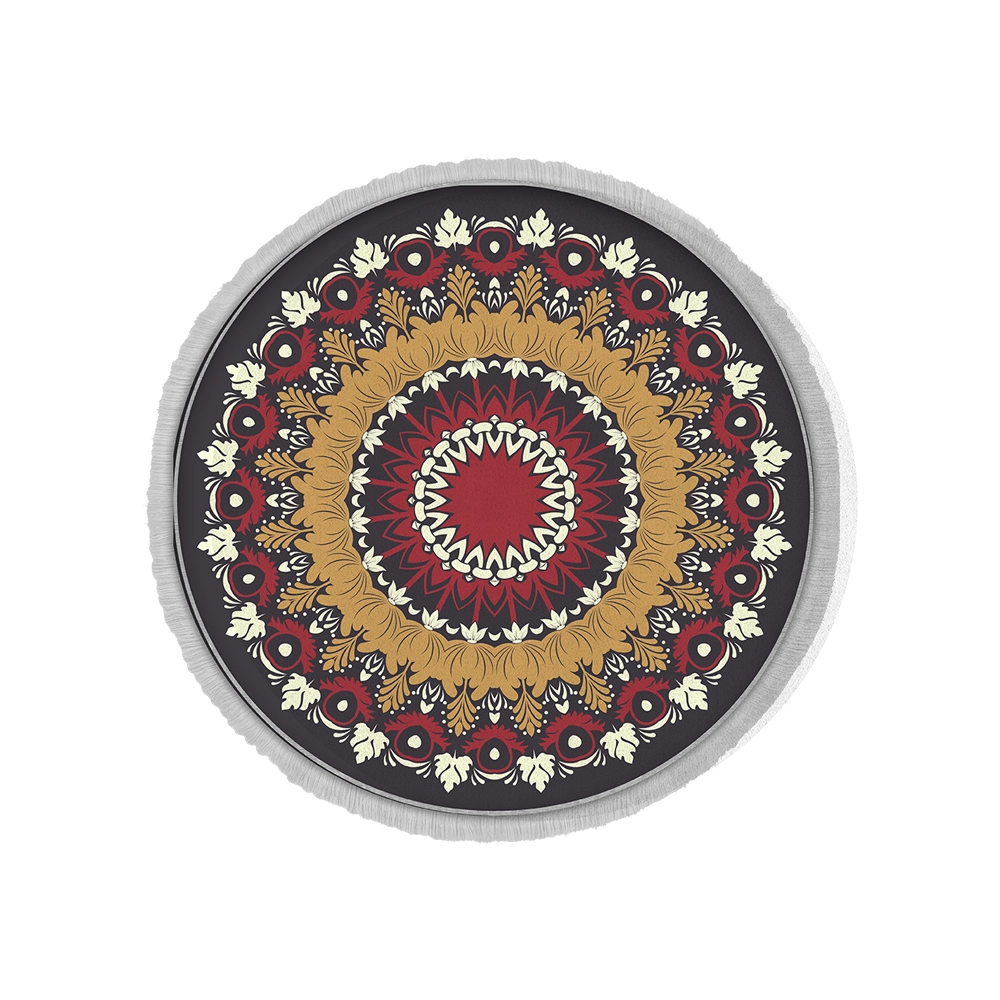 فرش ماشینی گرد هانوکس طرح طاووس کد IFC.2829.00
