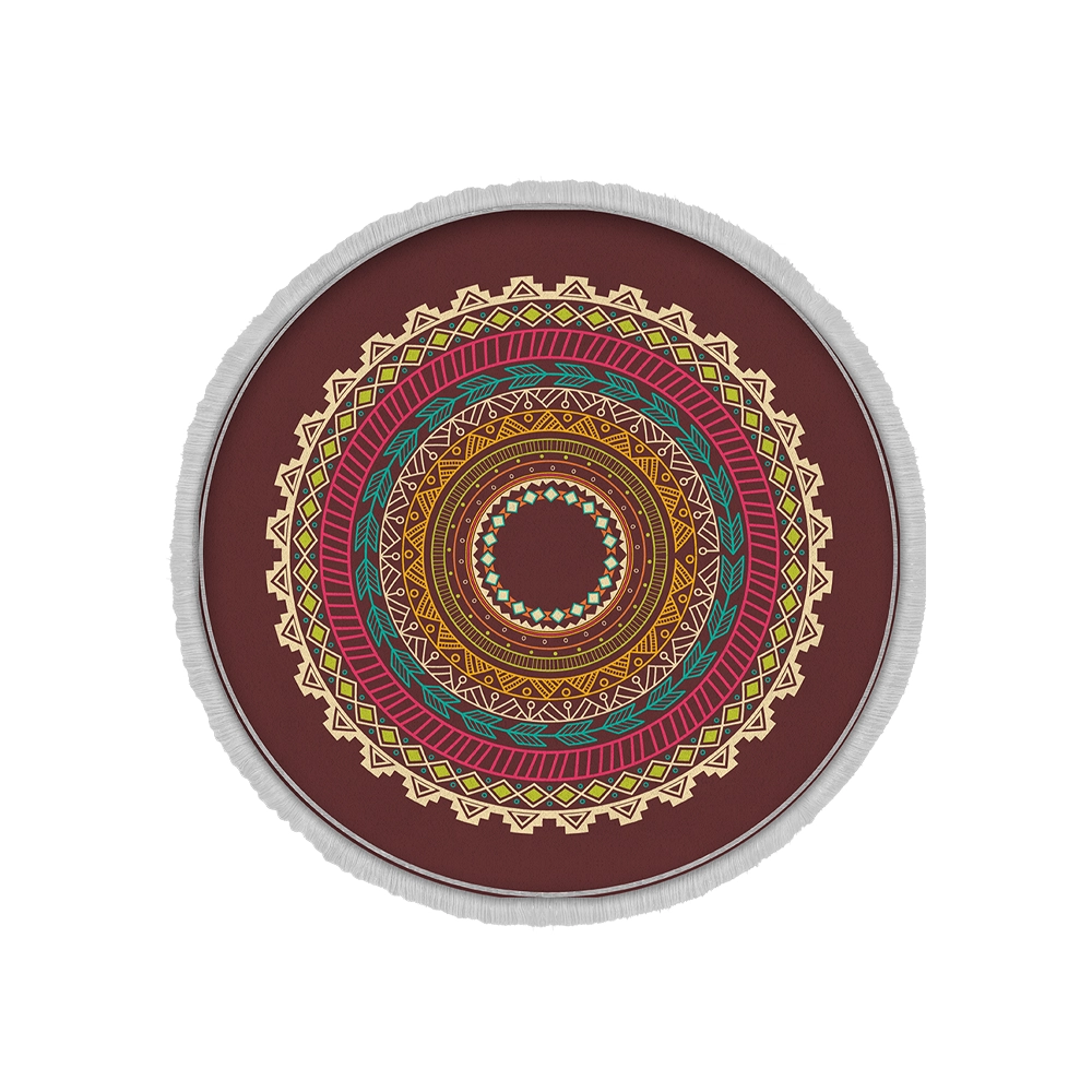 فرش ماشینی گرد هانوکس طرح یزد کد IFC.2829.10