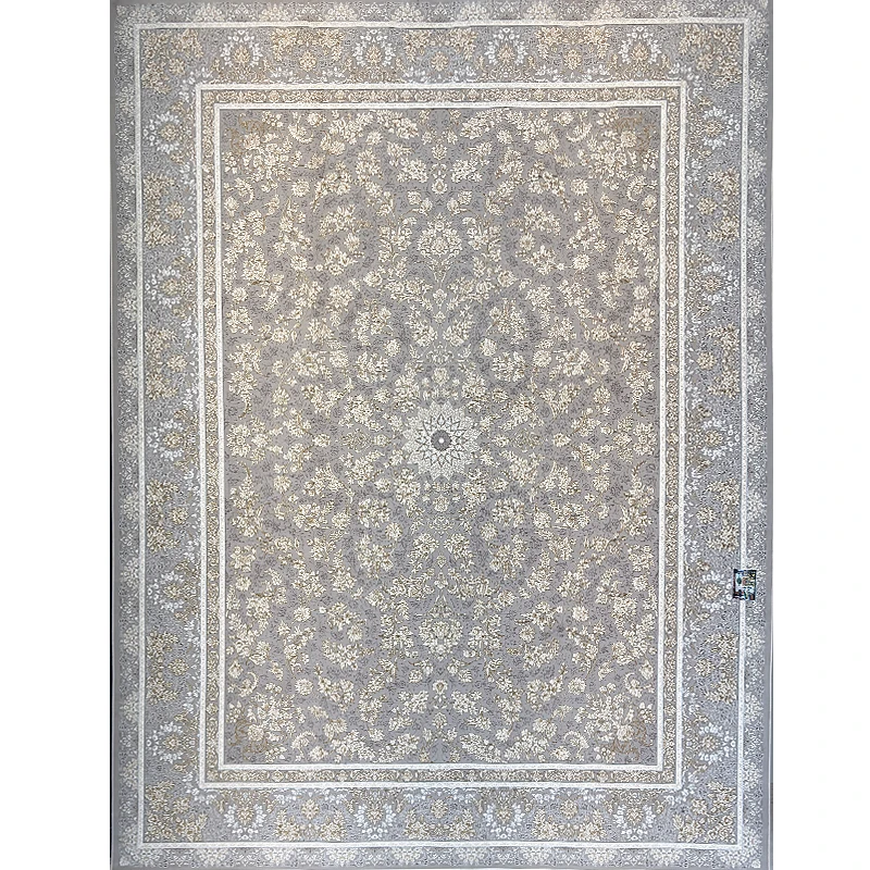 فرش 1200 شانه وزرا تراکم 3600 طرح پارلا وینتیج رنگ زمینه نقره ای