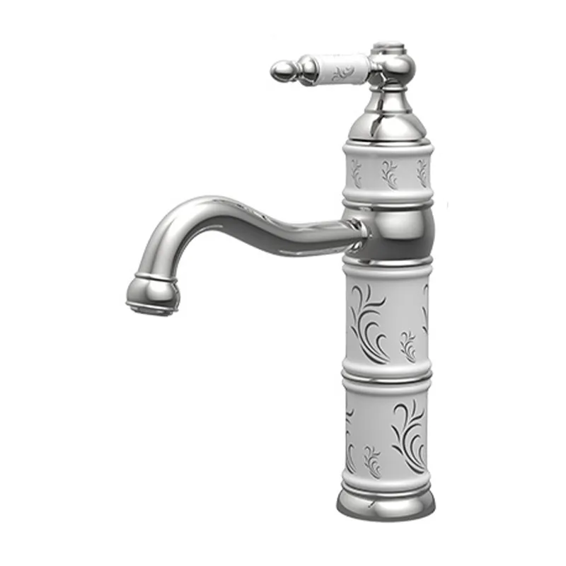 شیر روشویی کسری مدل توکیو White Chrome