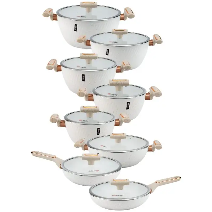 سرویس قابلمه 16 پارچه ام جی اس فورج کد FR07 Marble