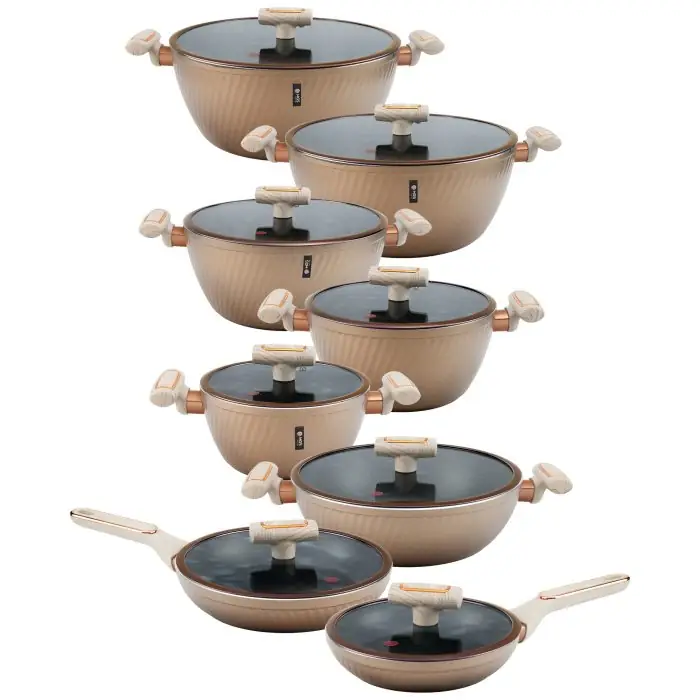 سرویس قابلمه 16 پارچه ام جی اس فورج کد FR07 copper