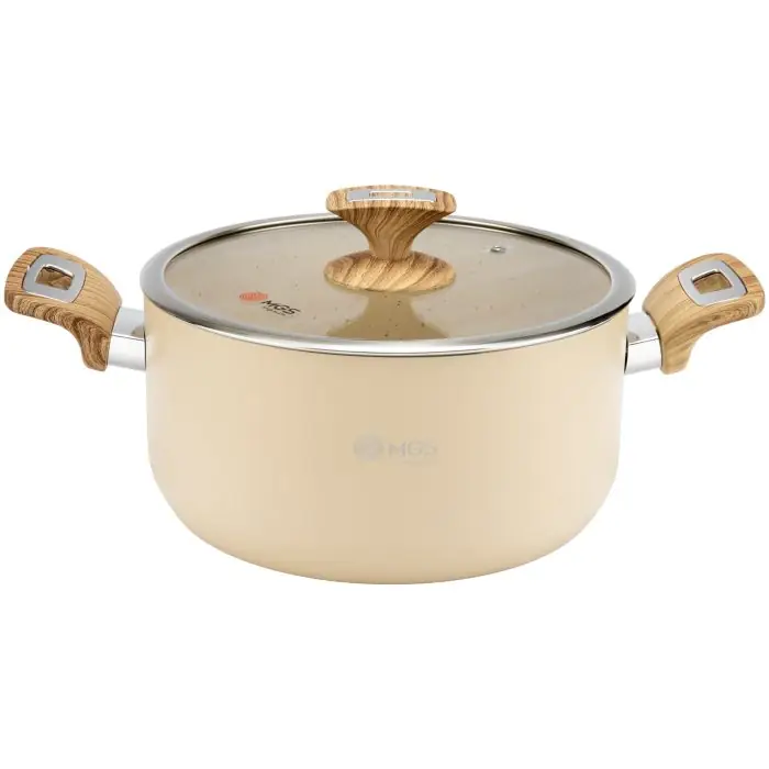 سرویس قابلمه 11 پارچه ام جی اس مدل گارنت Cream
