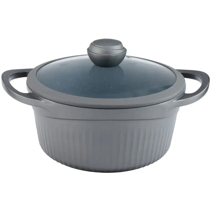 سرویس قابلمه 15 پارچه ام جی اس مدل جرمنی D Dark Gray
