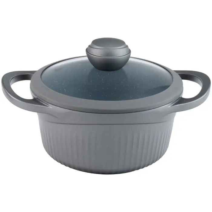 سرویس قابلمه 15 پارچه ام جی اس مدل جرمنی D Dark Gray