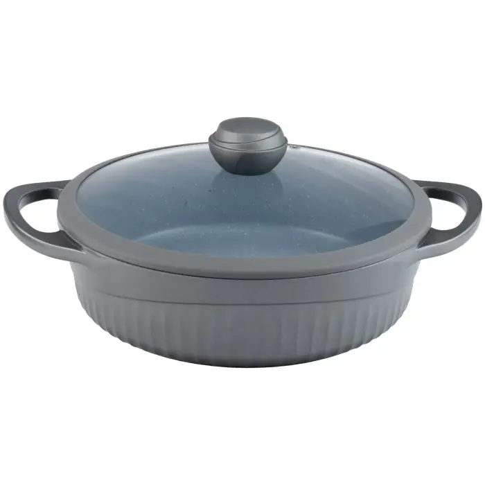 سرویس قابلمه 15 پارچه ام جی اس مدل جرمنی D Dark Gray