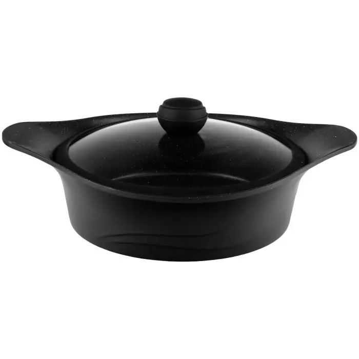 سرویس قابلمه 19 پارچه گرانیت سیلیکونی ام جی اس طرح کره ای C Black