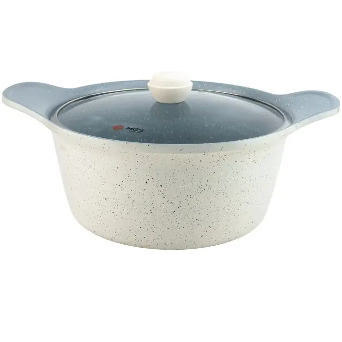 سرویس قابلمه 17 پارچه ام جی اس طرح کره ای D Cream Marble