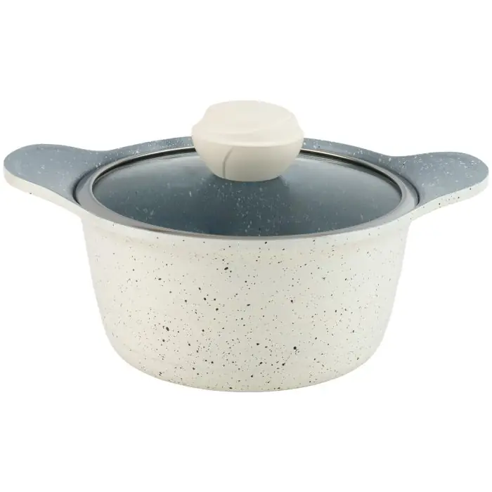 سرویس قابلمه 17 پارچه ام جی اس طرح کره ای D Cream Marble