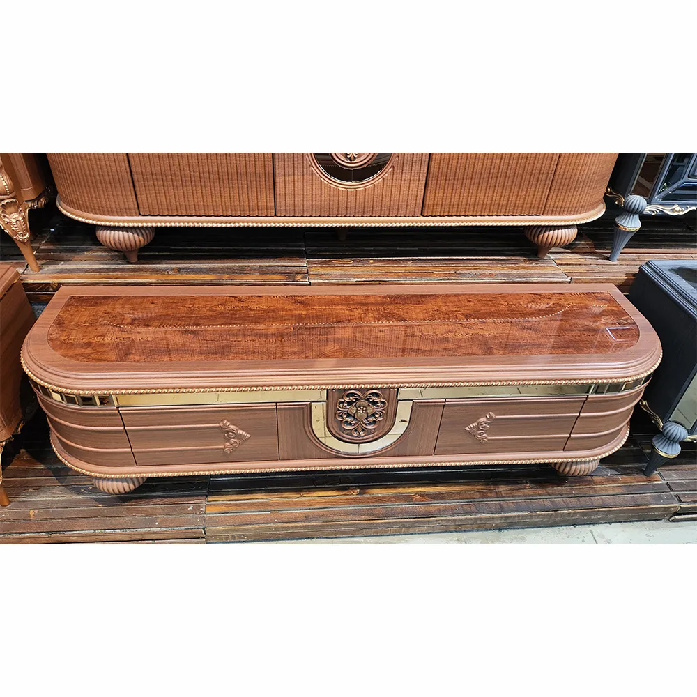 میز تلویزیون دیمولوکس مدل ژوبین Walnut