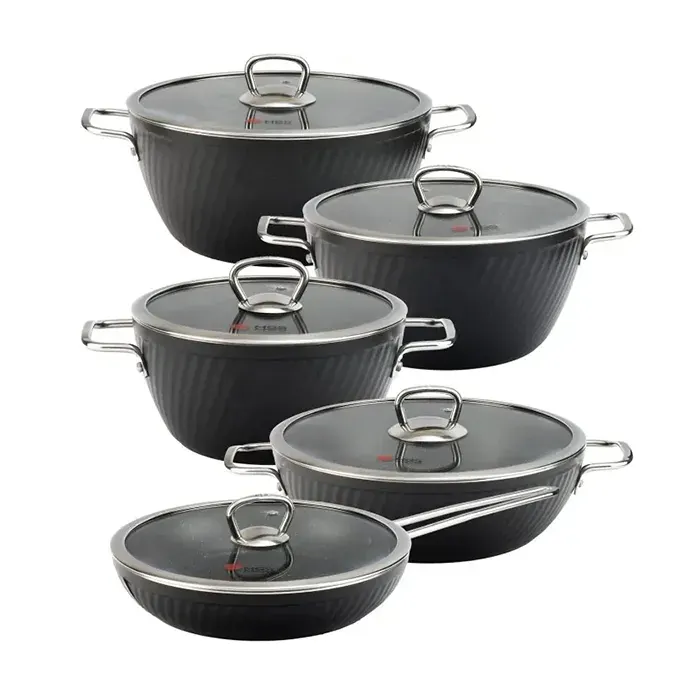 سرویس قابلمه 10 پارچه ام جی اس فورج FR04S Black