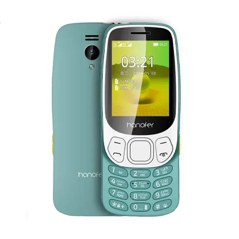 گوشی موبایل هانوفر مدل 3310 2024 دو سیم کارت ظرفیت 24 مگابایت و رم 32 مگابایت Green
