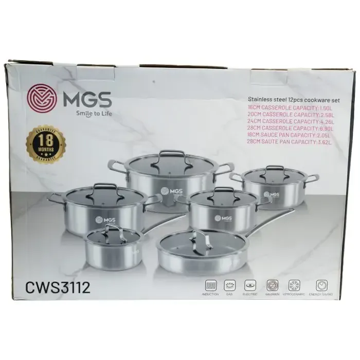 سرویس قابلمه 12 پارچه ام جی اس مدل CWS3112