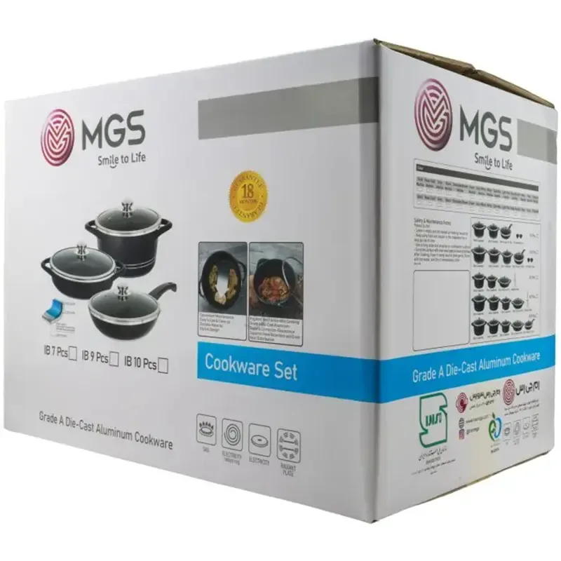 سرویس قابلمه 10 پارچه گرانیت ام جی اس طرح ایتالیا B