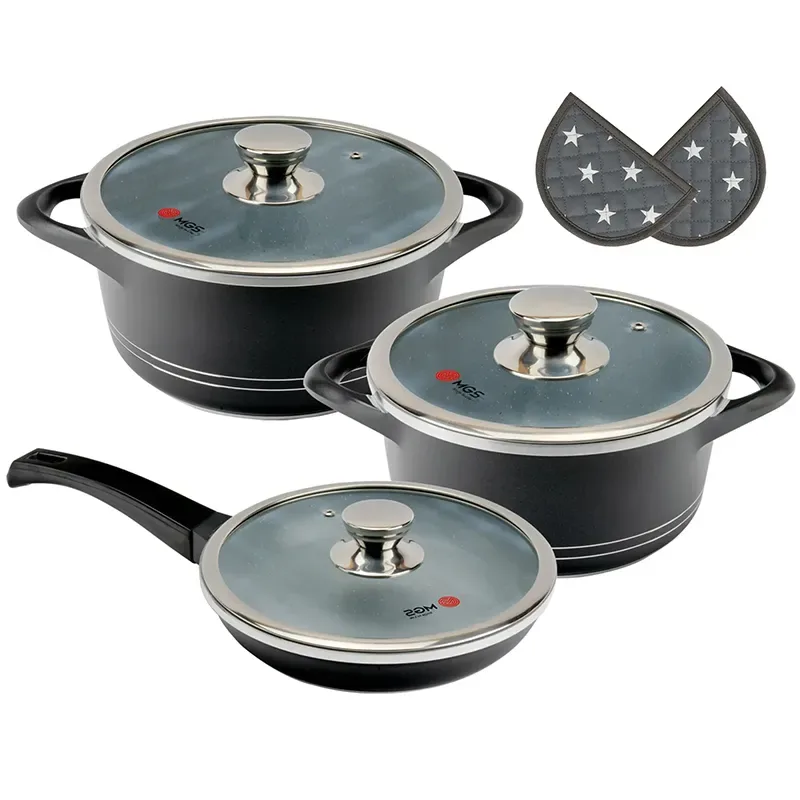 سرویس قابلمه 8 پارچه گرانیت ام جی اس طرح ایتالیا B