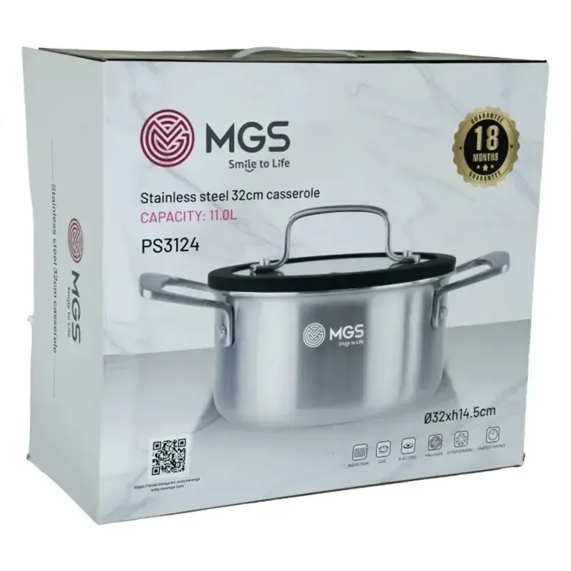 قابلمه سایز 32 استیل ام جی اس مدل PS3124