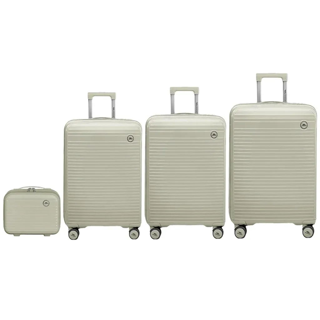 چمدان کرم ست چمدان مونزا مدل MONZA - MNZ7070SERIES سری 4 عددی (کیف آرایشی هدیه)