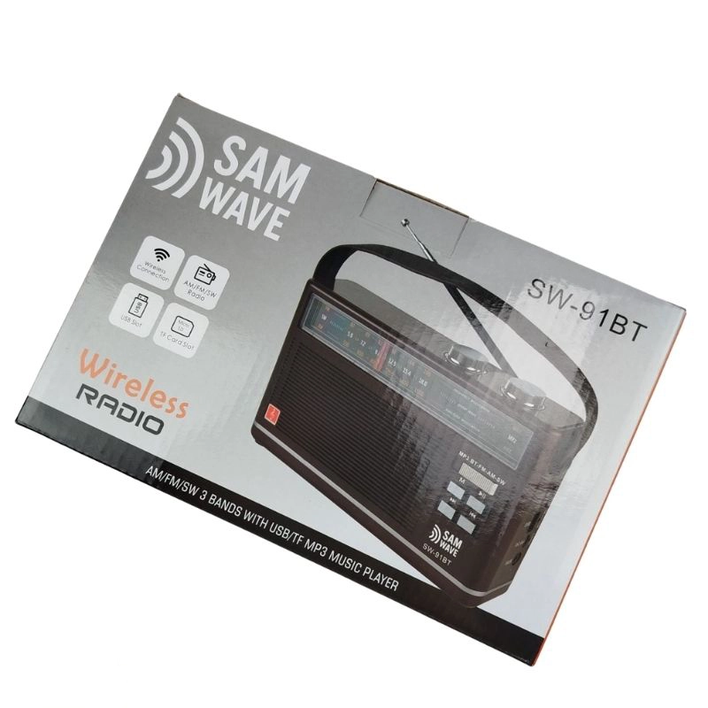 رادیو اسپیکر SAMWAVE کلاسیک مدل SW-91BT بلوتوث‌دار