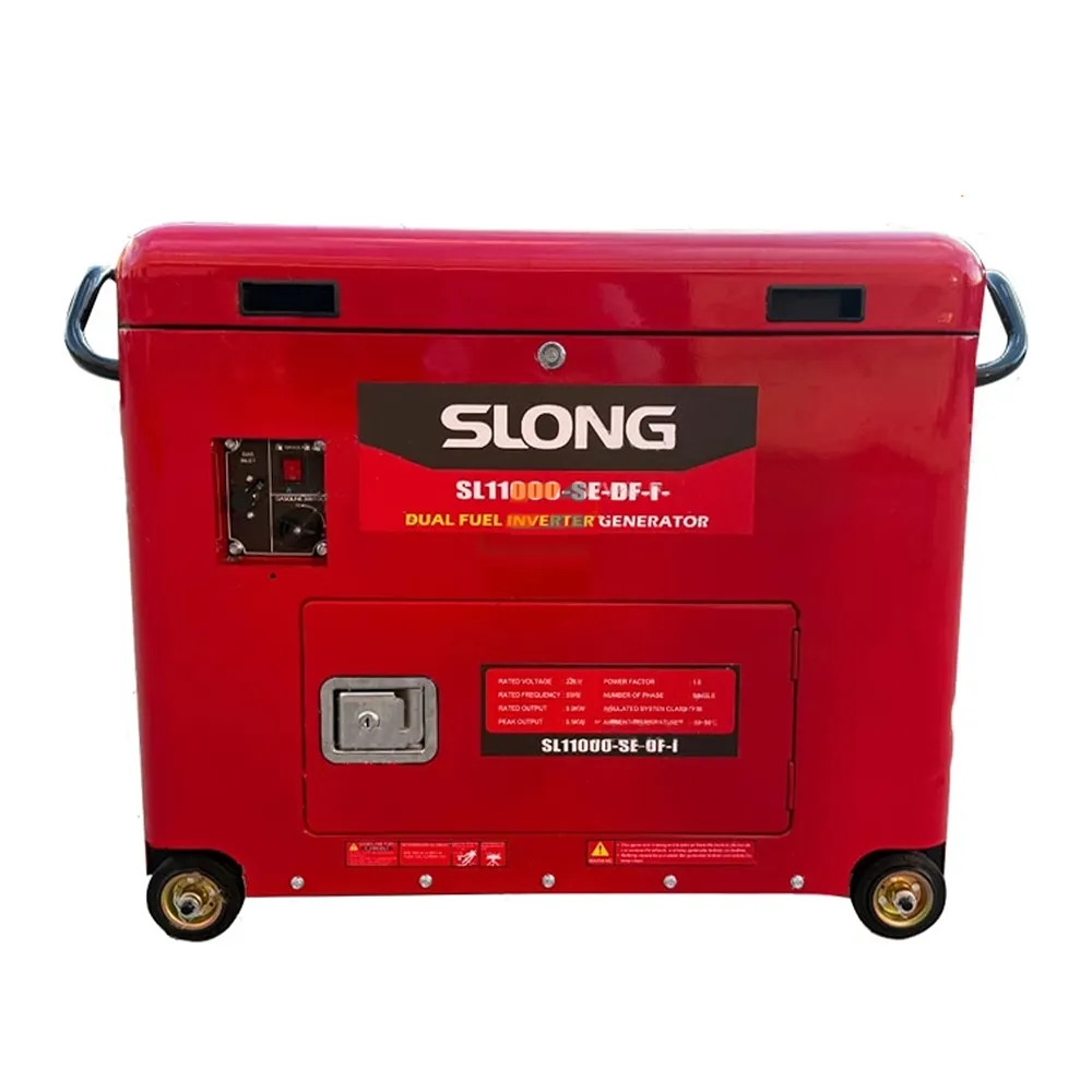 موتور برق دوگانه سوز 9.5 کیلووات سایلنت اسلانگ مدل SL11000W-SE-i -DF اینورتر گاز و بنزینی
